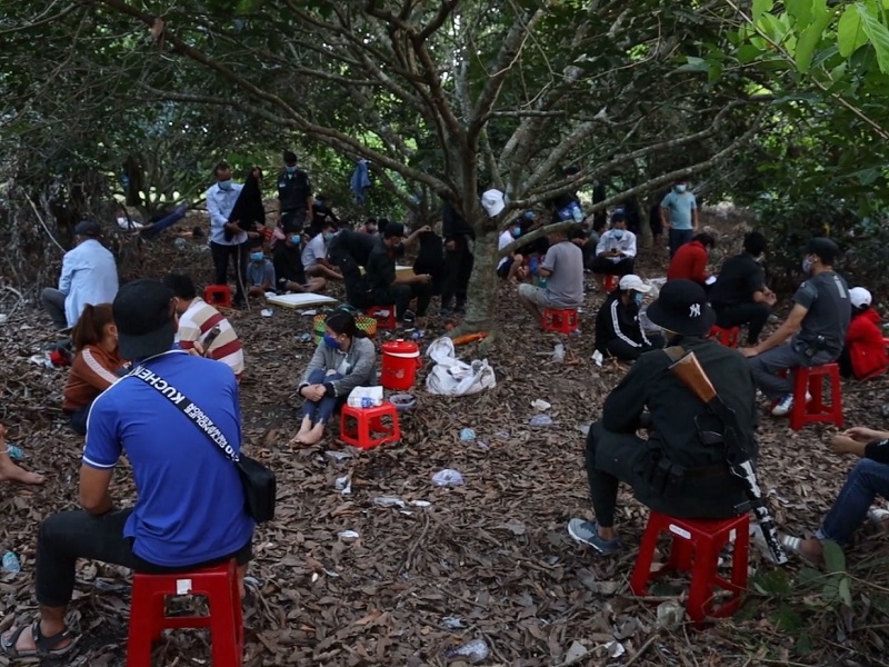 Tây Ninh: Triệt phá sòng bạc "khủng" tại vườn cao su 