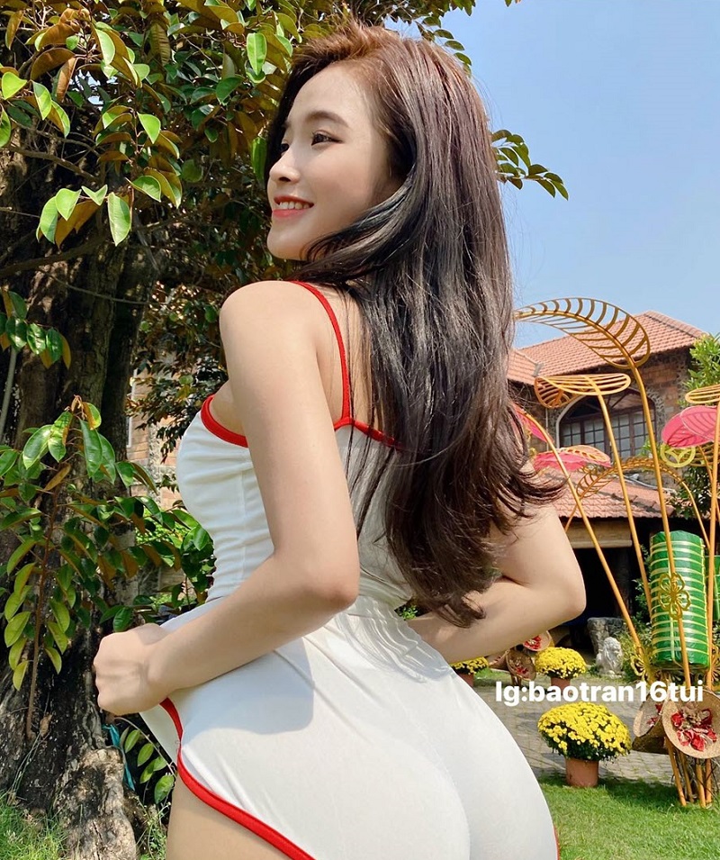 Hot girl Bảo Trân sở hữu với gương mặt xinh đẹp