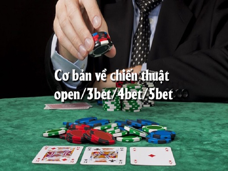 Nắm bắt các chiến thuật open/3bet/4bet/5bet trong Poker